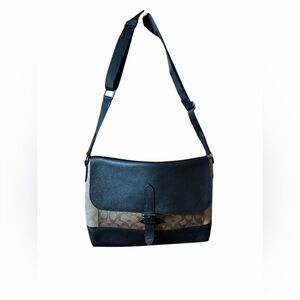 NEW Men’s COACH Hudson Messenger in Signature Canvas